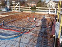 alle leidingen verdiepingsvloer gereed